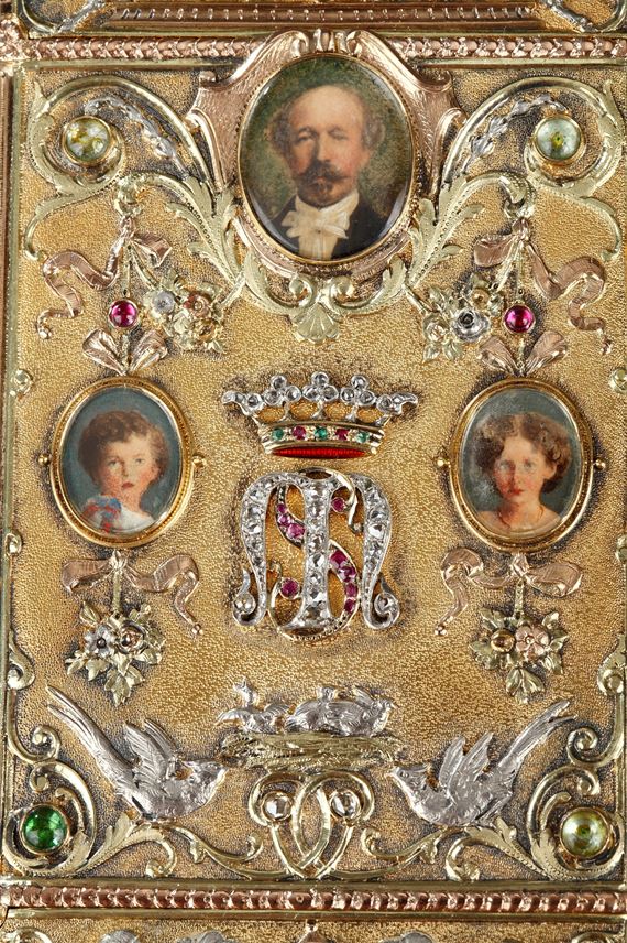 A 19th Century Gold and Silver, Diamonds and Gemstones cigarette of the Duc de Morny | MasterArt